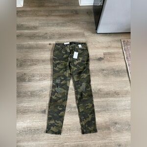 Judy Blue Olive Camouflage Skinny Jeans